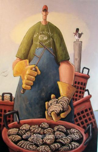 Oyster Bushel (Gus) by DAVID WITBECK